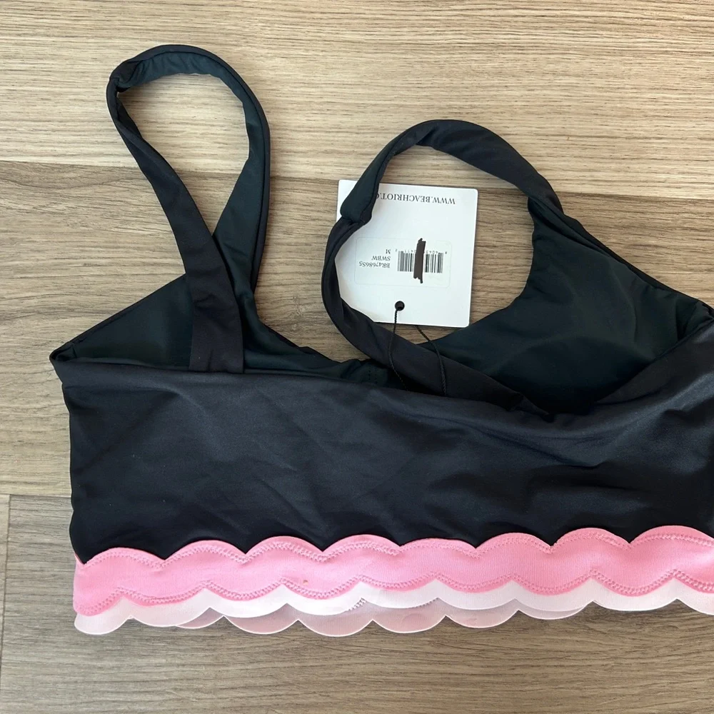 Beach Riot Marin Bikini Top Sweet Berry Wave, M, NWT - Picture 7 of 8